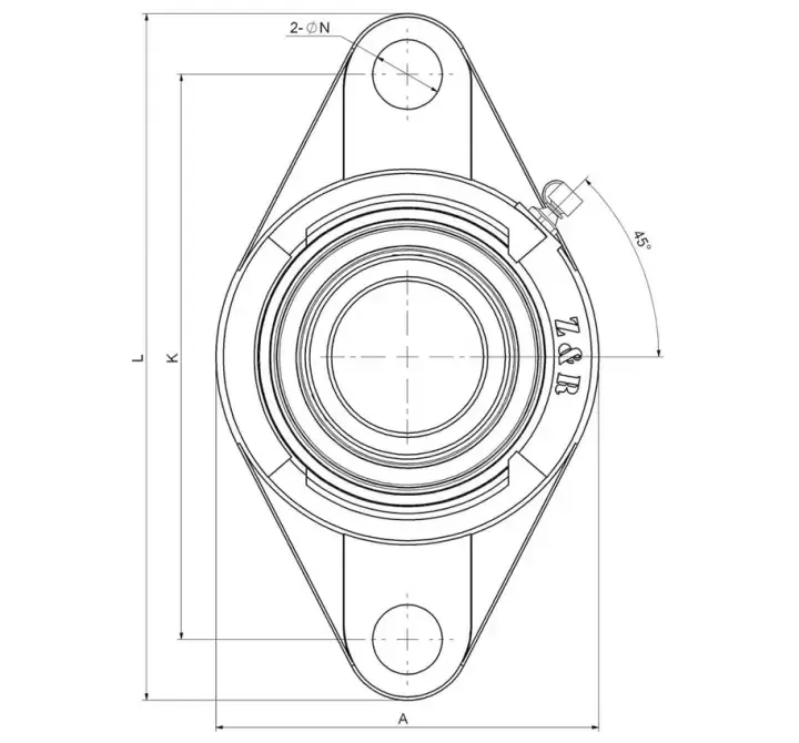Produktbild 2 von UCFL 205 2F
